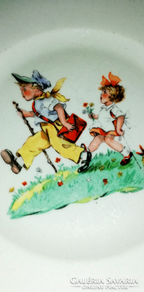 Old zsolnay fairytale plate