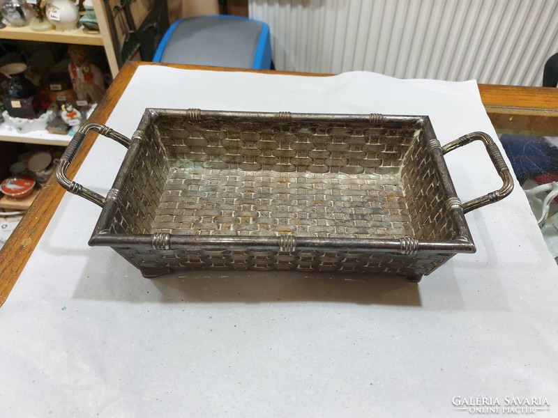 Old silvered basket