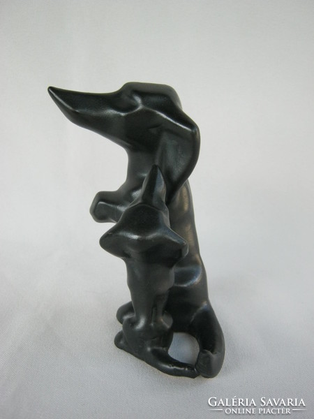 Retro ... Ceramic dachshund dog couple