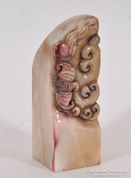 Antique Chinese soapstone carved stamp