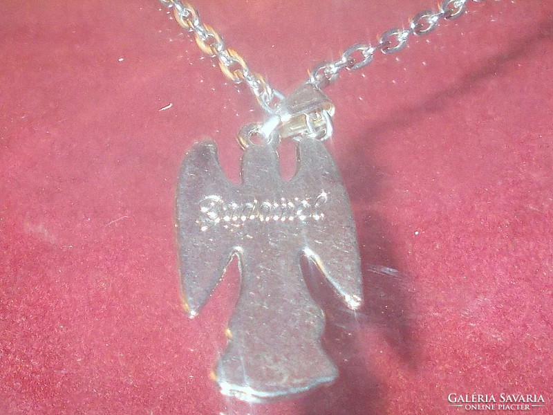 Winged Guardian Angel Tibetan Silver Necklace No. 2