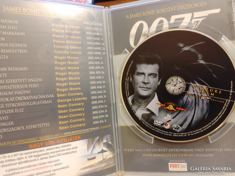 James Bond 007-Polipka+Szigorúan Bizalmas (Roger Moore) Magyar kiadású  makulátlan DVD
