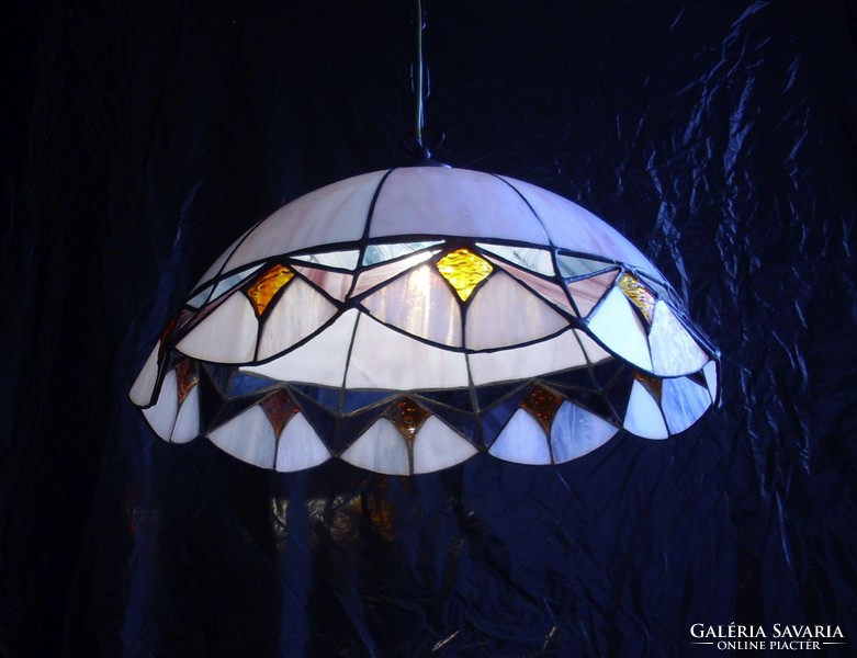 Tiffany szines burás csillár lámpa