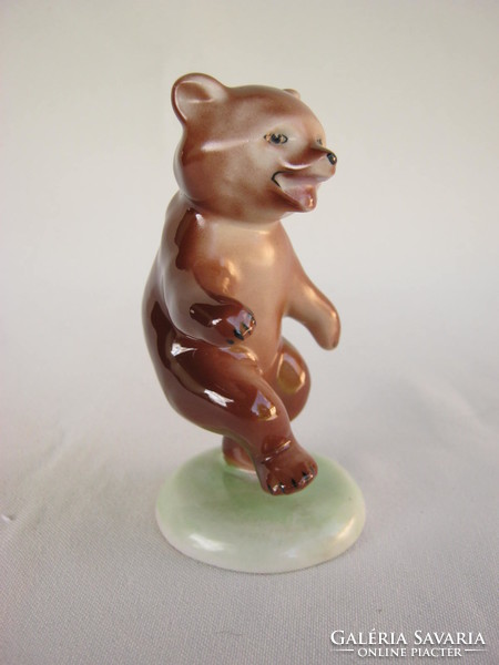 Retro ... Kőbányai Drasche porcelán figura nipp maci mackó medve
