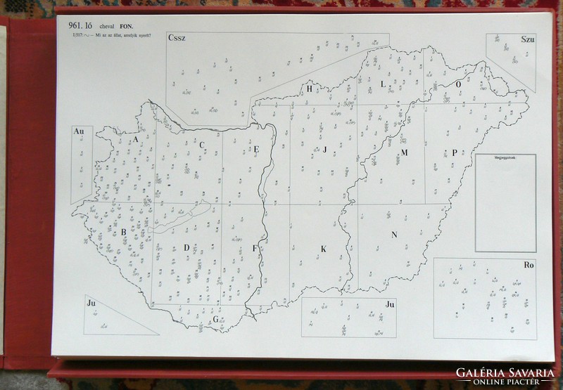 Atlas of Hungarian Dialects vi. Part, 1977 book in good condition (very rare)