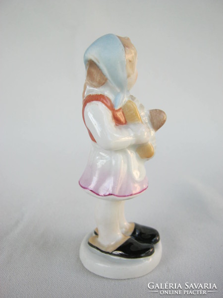 Retro ... Aquincumi porcelain figurine nipple shoes peeling shoes