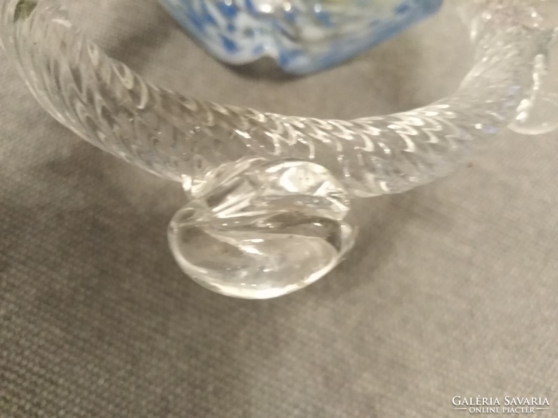 Glass basket - hand torn
