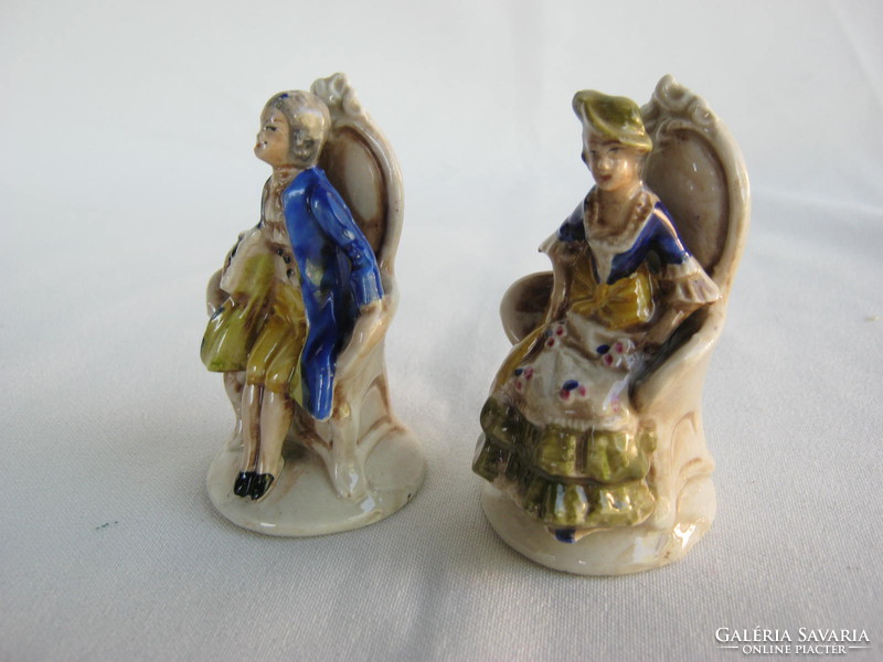 Altwien porcelain miniature baroque couple