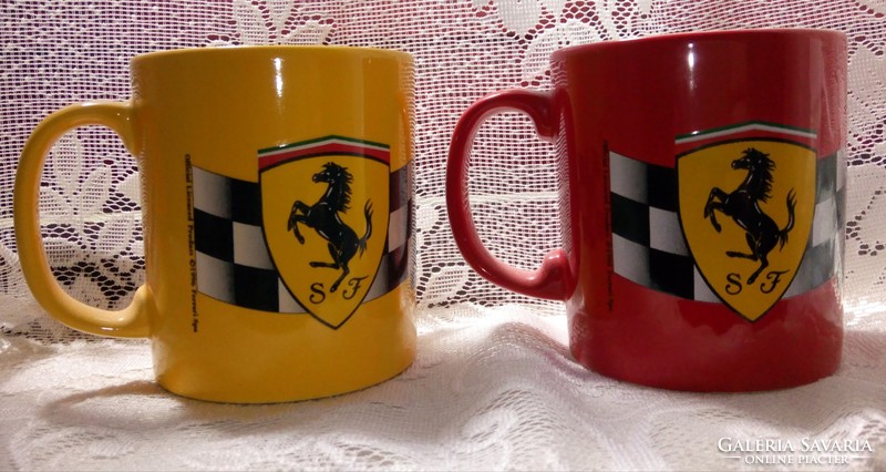1996 Staffordshire Tableware,   Anglia által gyártott hivatalos Ferrari logós porcelán bögre 2 db