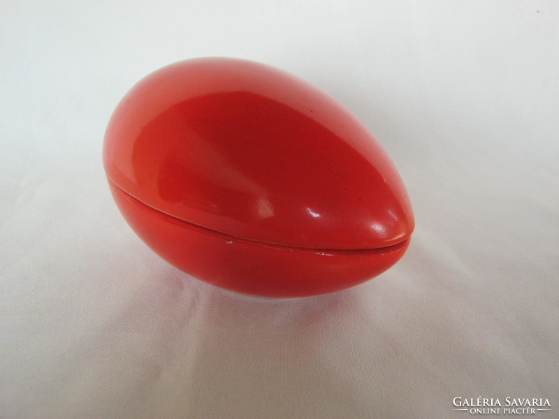 Retro ... Granite ceramic red egg bonbonier