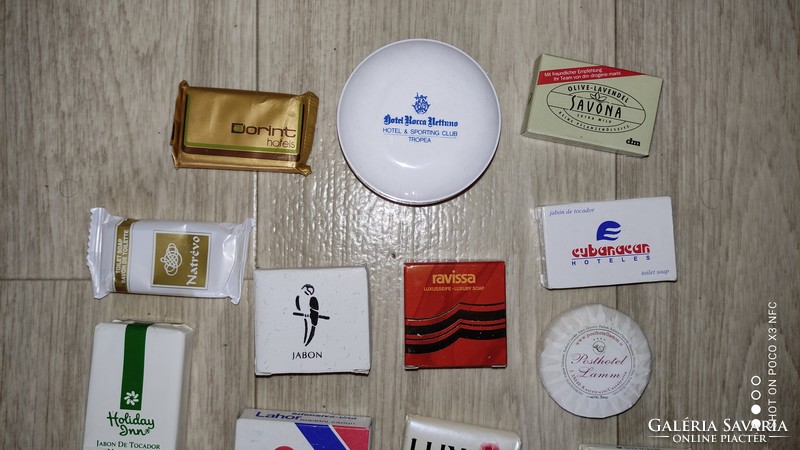 Vintage különböző ritka mini/hotel szappan 17 darab együtt