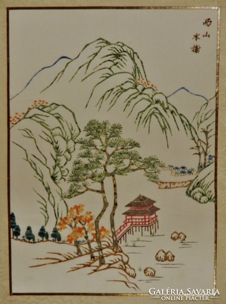 Chinese silk painting, hand painted