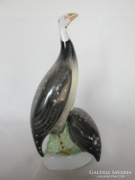 Retro ... Raven house porcelain figurine nipple guinea fowl pair
