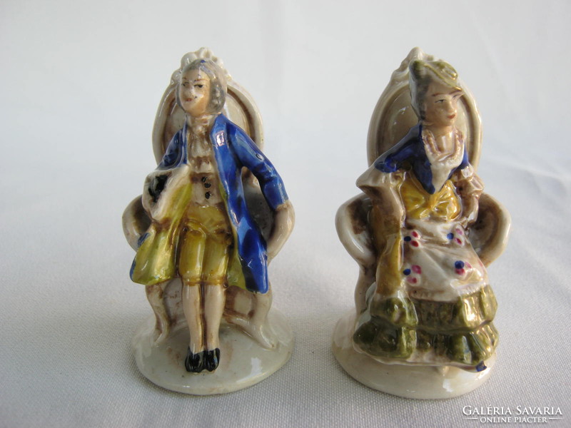 Altwien porcelain miniature baroque couple