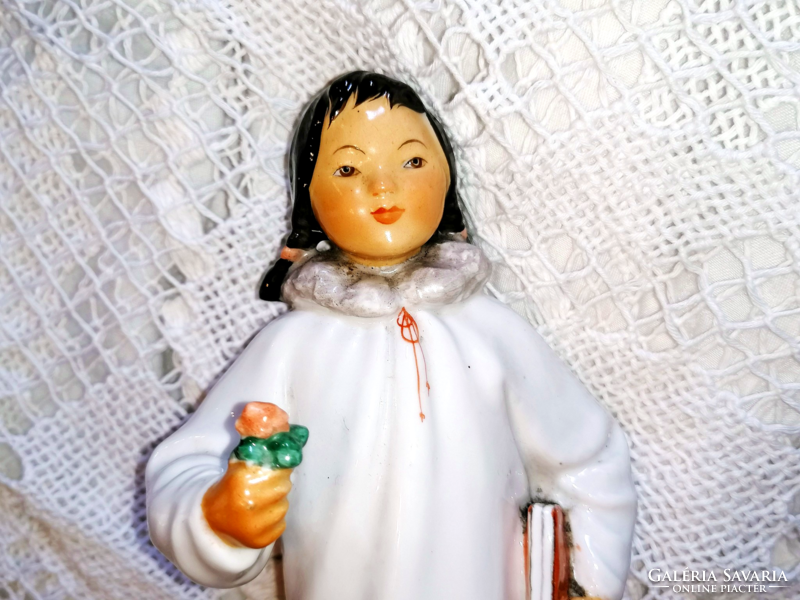 Nagyon ritka, Lomonoszov  porcelán mongol iskolás kislány
