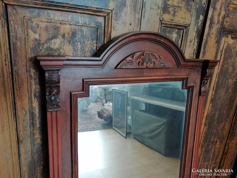 Old German renovated mirror from the 20th century. From the beginning