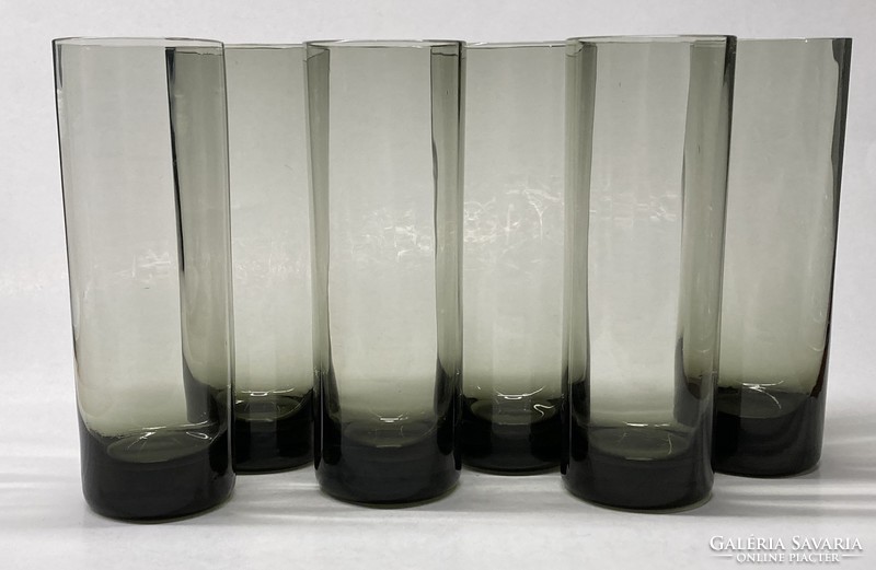 Carcag smoked glass glass set, display case quality