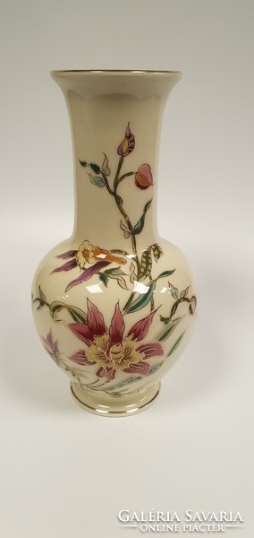 Zsolnay, flower decorated vase