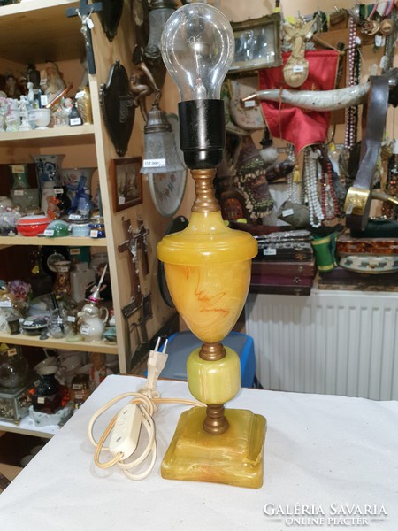 Old resin table lamp