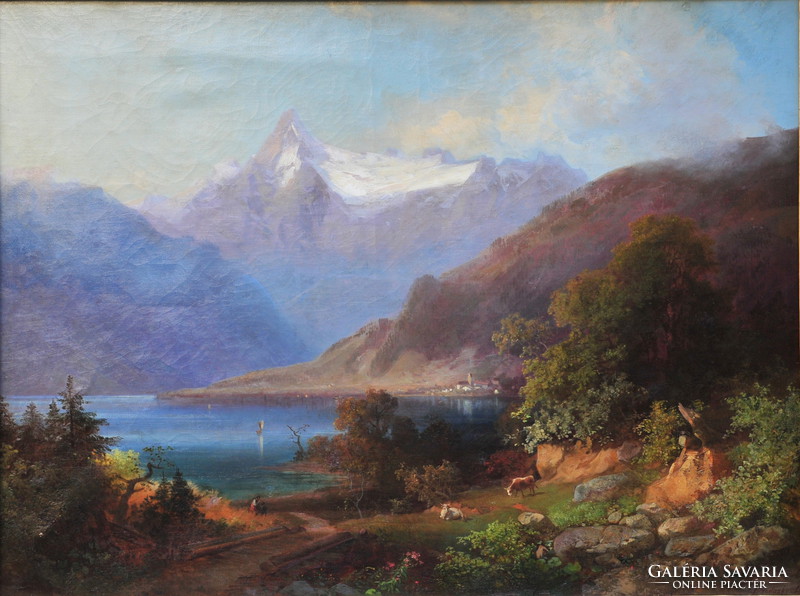 Brodszky Sándor (1919-1901): Zell am See látképe