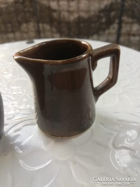 Rare Zsolnay miniature jugs with shield seal