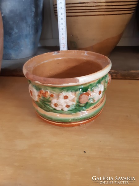Glazed tile small bowl, container ,, field tour