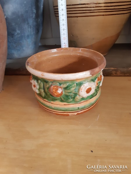 Glazed tile small bowl, container ,, field tour