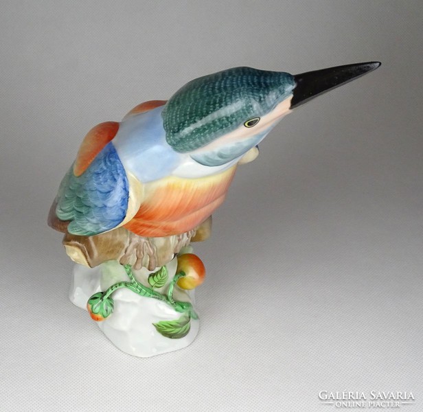 0C934 Herend bird kingfisher porcelain figurine 21 cm