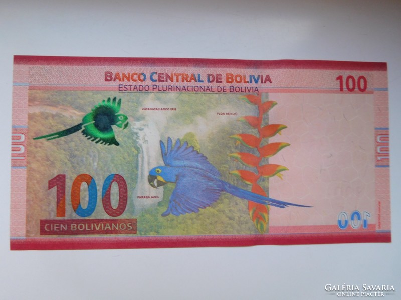 Bolívia 100 bolivianos 2018 UNC