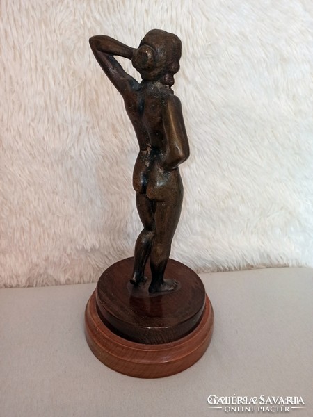 Huge copper female nude statue 35 cm!