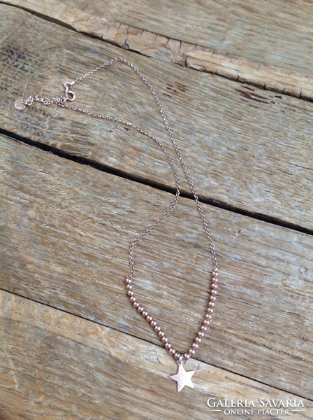 Rue des mille rose gold plated Italian silver necklace