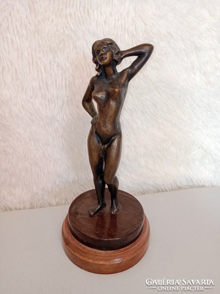 Huge copper female nude statue 35 cm!