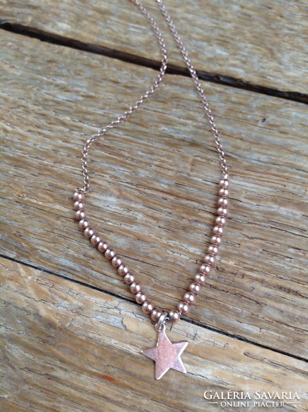 Rue des mille rose gold plated Italian silver necklace