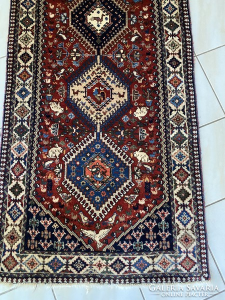 Handmade yalameh persian running mat 80x300cm