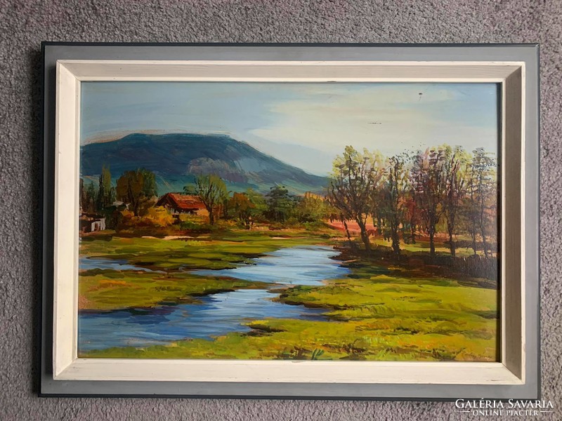 József Palicz spring landscape c. Painting