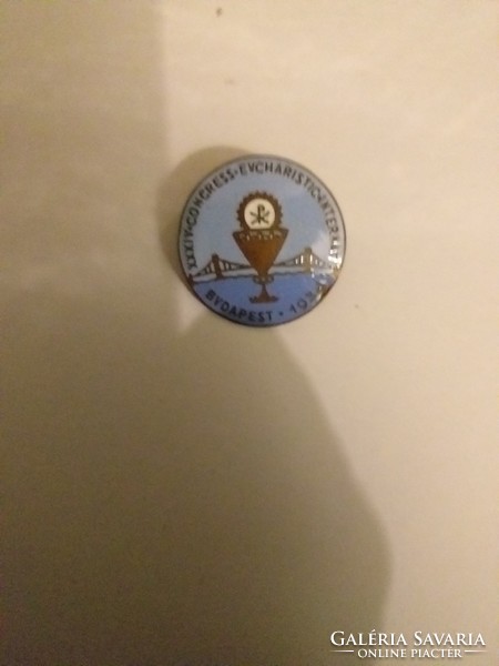 1938 International Eucharistic Congress Badge Kiv +