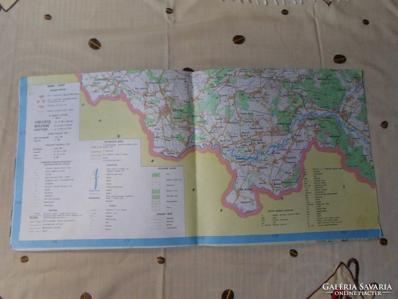 Kárpátalja domborzati térkép, 1993