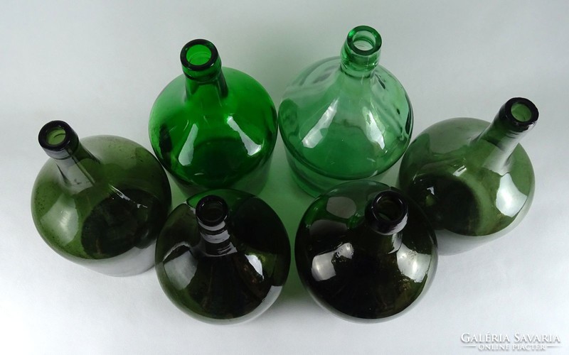 0I944 old wine demizon glass bottle 6 pcs 3 l