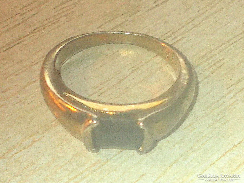 Onix stone gold plated ring 7