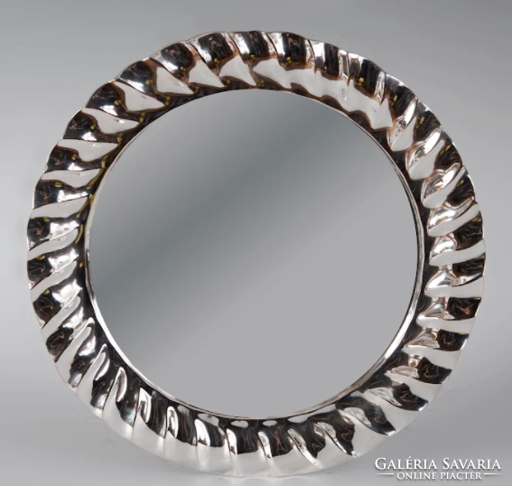 Silver round tray (gs31)
