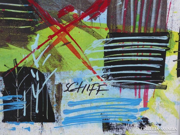 Gustav Schiffmacher-100x150 cm - Graffiti 45, Ozean 3/4 (XXL)