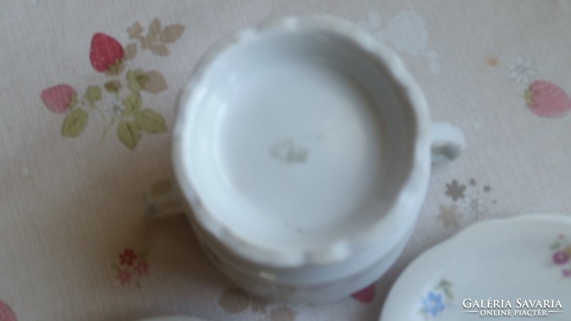 Zsolnay porcelán csésze alátét kistányér, cukortartó  eladó!
