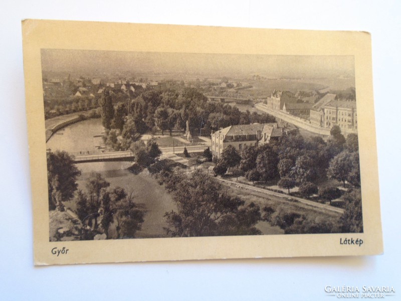 D184328 old postcard from Győr - 1957