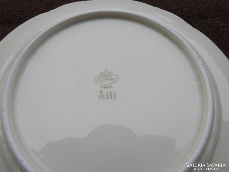 Vajkrém színű tányér pár Bavaria  / 24 cm  átmérő