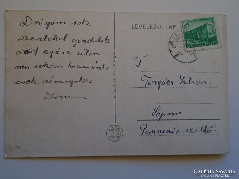 D184381 old postcard lathe baker's chapel c1930-40's p1950