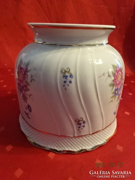 Hollóház porcelain pot, marking: 9132, diameter 19 cm, height 16 cm. He has!