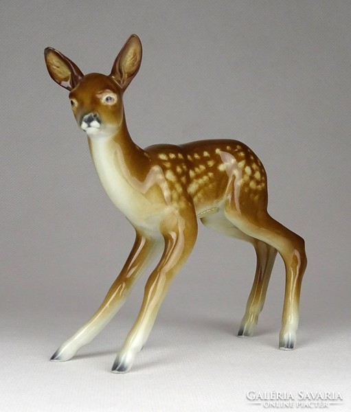 1B455 metzler & ortloff porcelain deer figure 12 cm