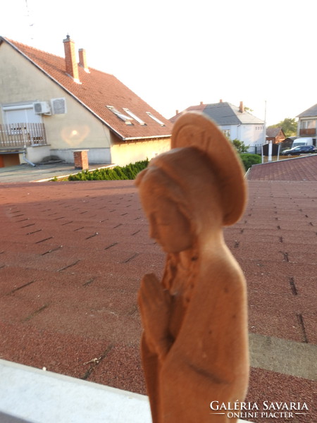 Modern wooden sculpture - Mary