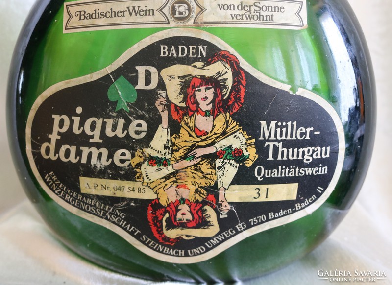 Gyűjtőknek- Badischer Wien Müller-Thurgau boros üveg 3 literes