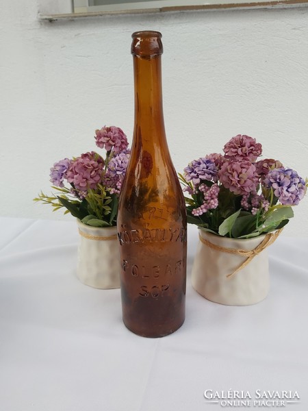 Extra ritka sörösüveg Zilzer Adolf utódai Kecskemét hátoldalán  Kőbányai Polgári Sör Gyűjtői darab
